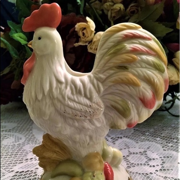 Lenox Rise N Shine Rooster Candlesticks - Picture 3 of 5